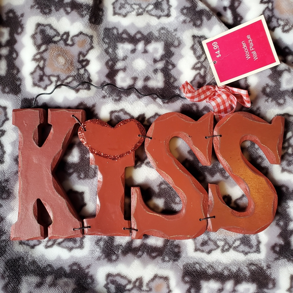 KISS Wooden Hanging Sign